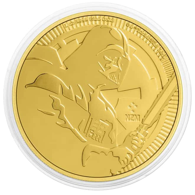 2020 Niue 1 oz Gold Star Wars Darth Vader Coin BU In Cap