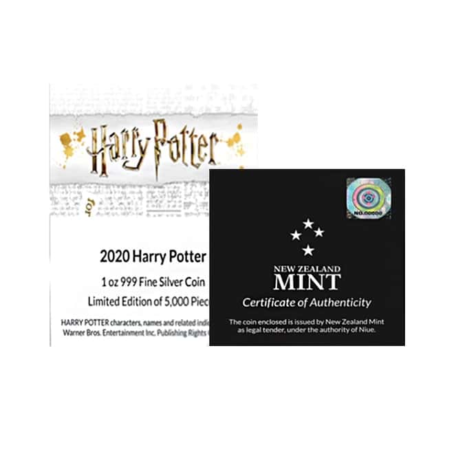 2020 Niue 1 oz Proof Silver Harry Potter Classic Coin .999 Fine (w/Box & COA)