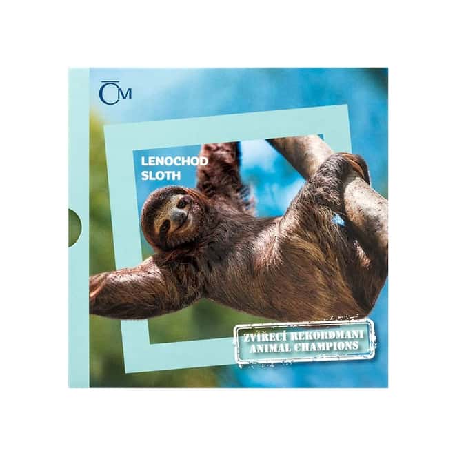 2020 Niue 1 oz Silver Sloth - Animal Champions Coin (w/Box & COA)