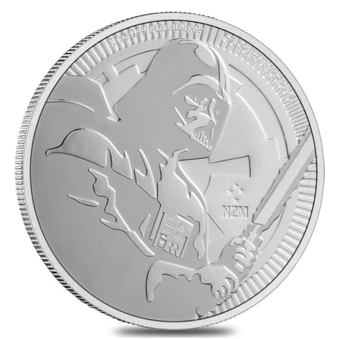Roll of 25 - 2020 Niue 1 oz Silver Star Wars Darth Vader Coin BU (Tube, Lot of 25)