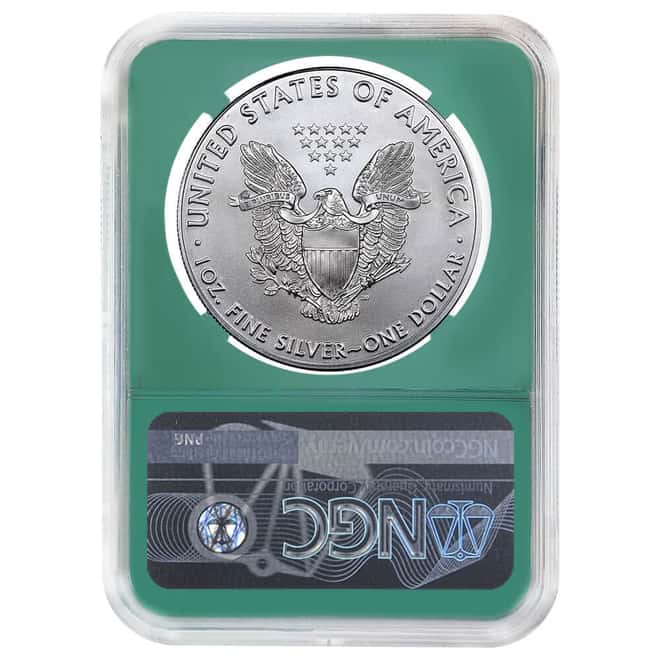2020 (P) 1 oz Silver American Eagle NGC MS 70 ER Emergency Production (Philadelphia)