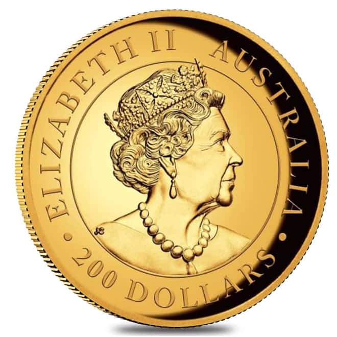 2020 P 2 oz Gold Australian Kangaroo High Relief Perth Mint (w/Box & COA)