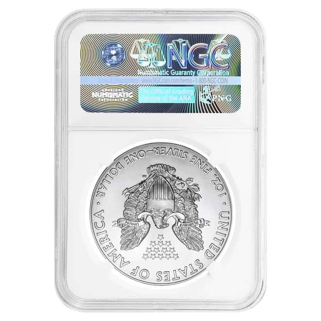 2020 (S) 1 oz Silver American Eagle $1 Coin NGC MS 70 ER Emergency Production