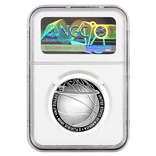 2020 S Basketball Hall of Fame Proof Clad Half Dollar NGC PF 69 ER