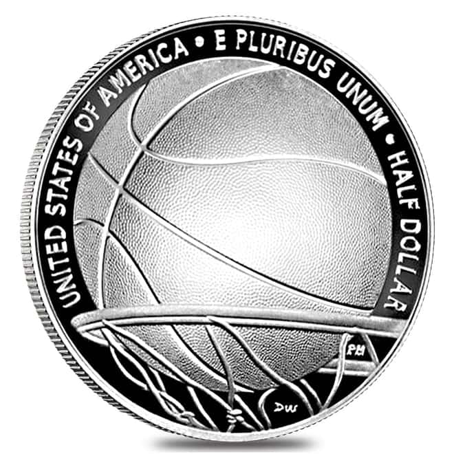 2020 S Basketball Hall of Fame Proof Clad Half Dollar (w/Box & COA)