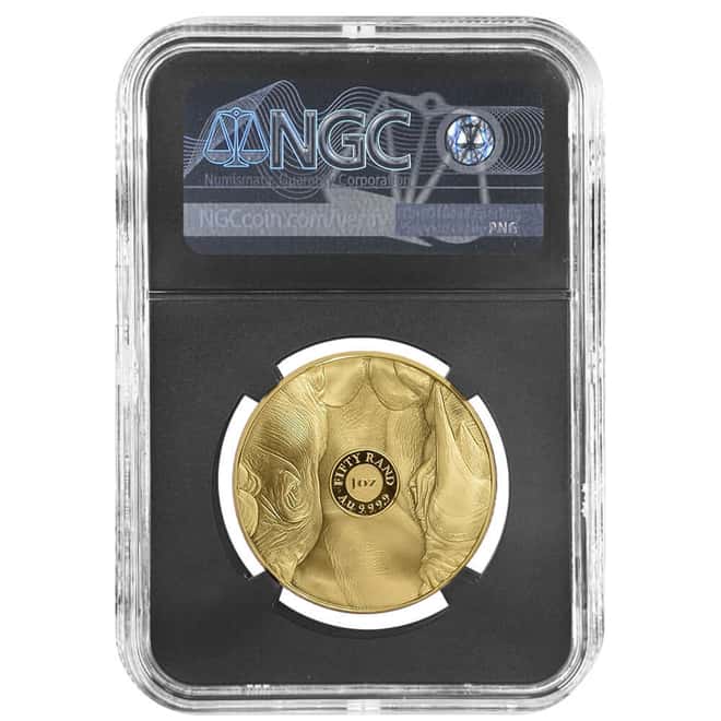 2020 South Africa 1 oz Proof Gold Big 5 Rhino NGC PF 69 FD Tumi Tsehlo (w/Box)