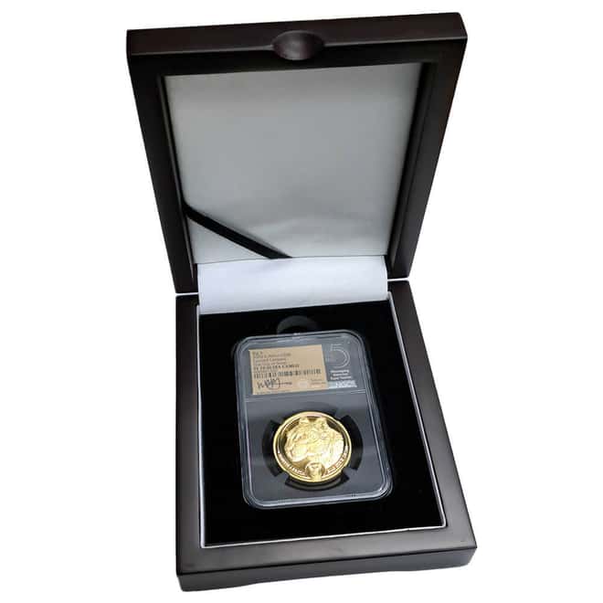 2020 South Africa 1 oz Proof Gold Big 5 Spotted Leopard NGC PF 70 FD Tumi Tsehlo (w/Box)