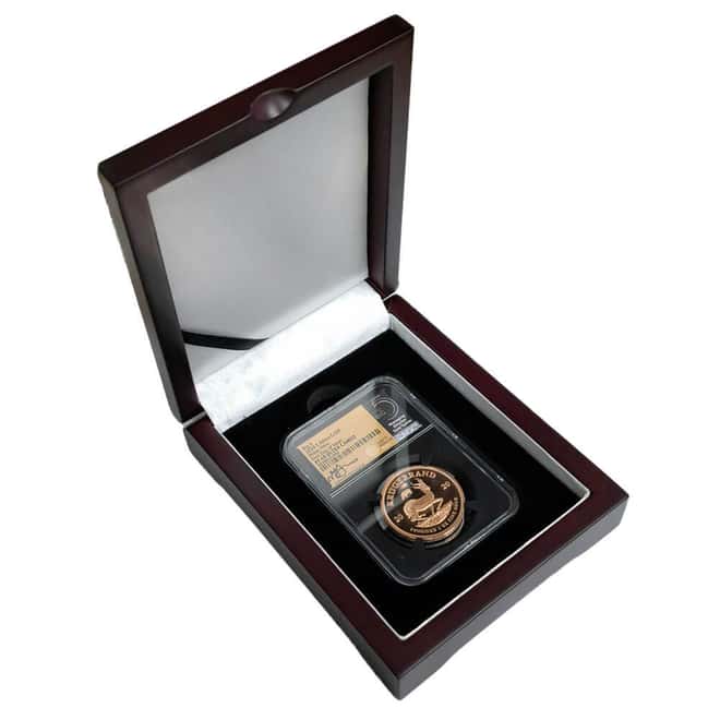 2020 South Africa 1 oz Proof Gold Krugerrand Big 5 Rhino Privy NGC PF 69 FD Tumi Tsehlo (w/Box)