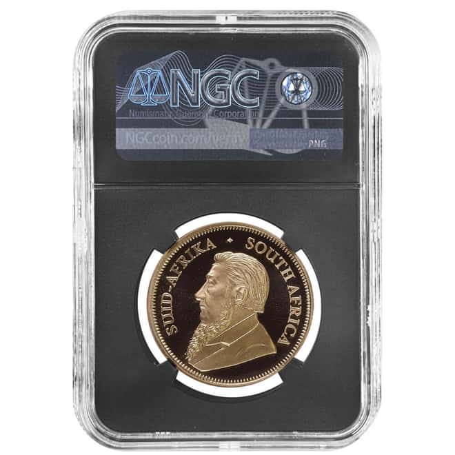 2020 South Africa 1 oz Proof Gold Krugerrand Big 5 Rhino Privy NGC PF 69 FD Tumi Tsehlo (w/Box)