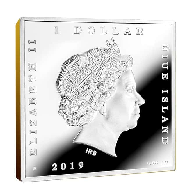 2020 Niue 1 oz Colorized Silver The Great Wave Hokusai Katsushika Coin (w/Box & COA)