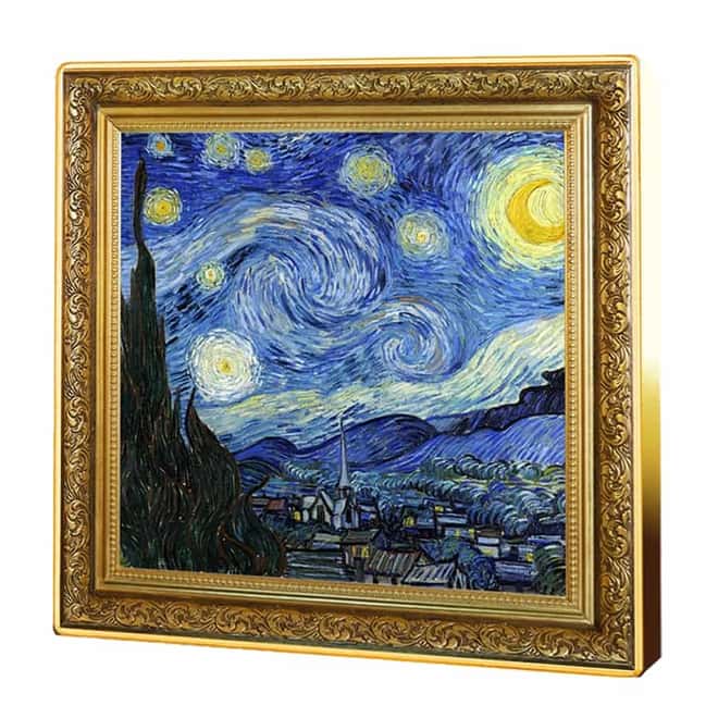 2020 Niue 1 oz Colorized Silver The Starry Night Vincent van Gogh Coin (w/Box & COA)