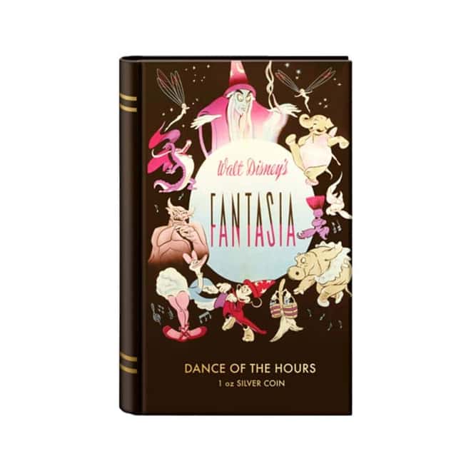 2020 Niue 1 oz Colorized Silver Dance of the Hours - Disney's Fantasia 80th Ann Coin (w/Box & COA)