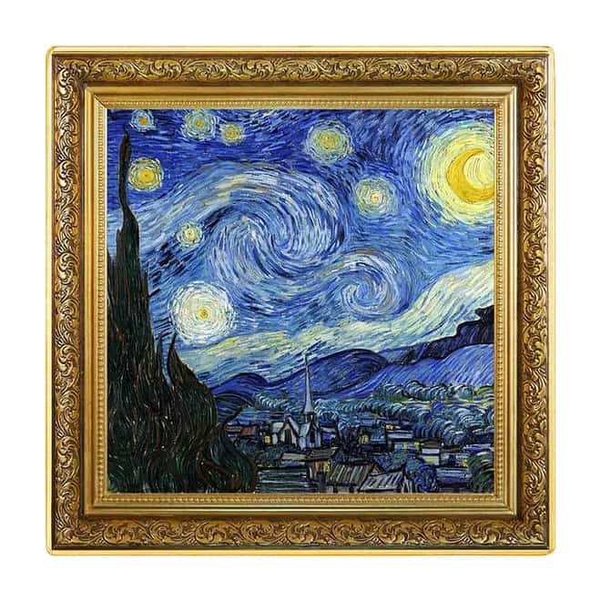 2020 Niue 1 oz Colorized Silver The Starry Night Vincent van Gogh Coin (w/Box & COA)