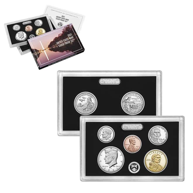 2021-S US Mint Proof Silver Set (w/Box & COA)
