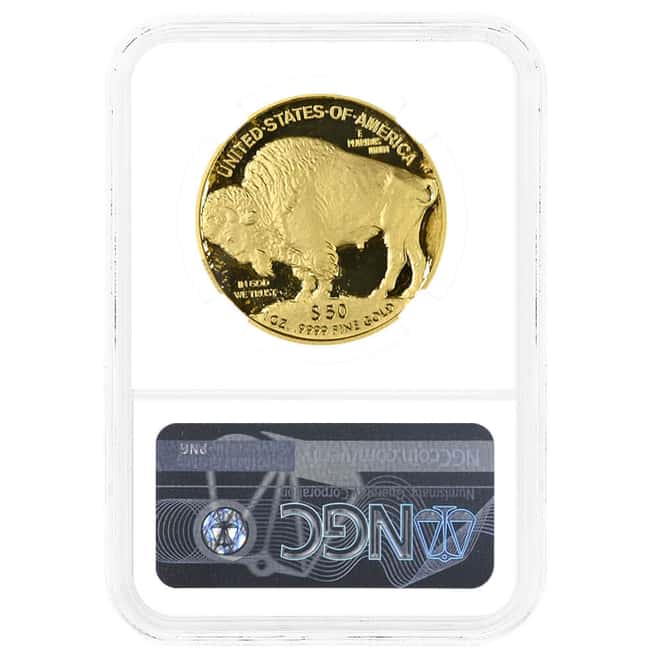 2021-W 1 oz $50 Proof Gold American Buffalo NGC PF 70 UCAM (Edmund C. Moy)