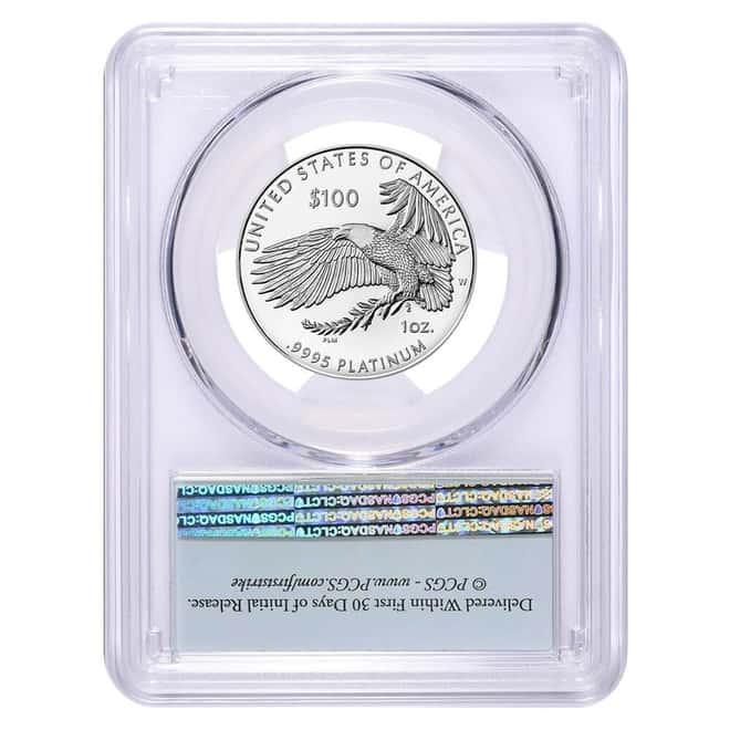 2021-W 1 oz Proof Platinum American Eagle Freedom of Religion PCGS PF 69 DCAM FS