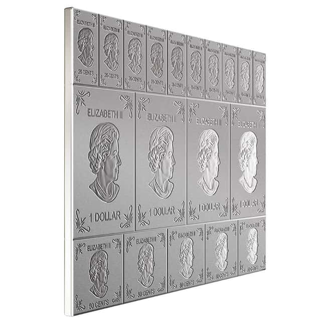 2 oz Royal Canadian Mint Mapleflex™ Silver Bar .9999 Fine (Random Year)