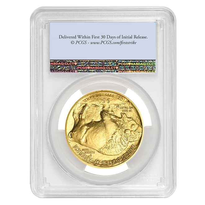 2021 1 oz $50 Gold American Buffalo PCGS MS 70 FS