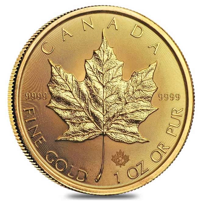 2021 1 oz Canadian Gold Maple Leaf $50 Coin .9999 Fine BU