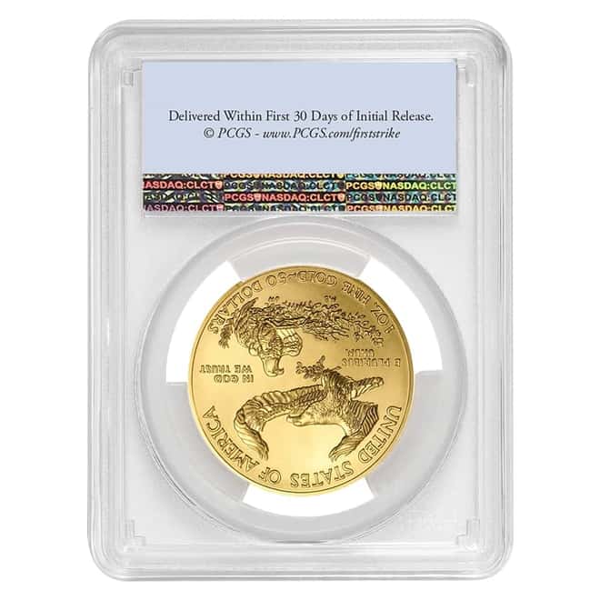 2021 1 oz Gold American Eagle PCGS MS 69 First Strike