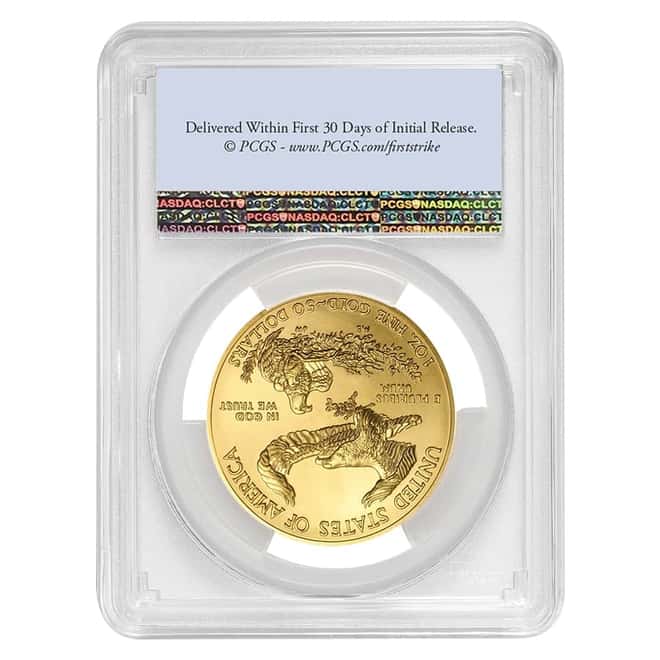 2021 1 oz Gold American Eagle PCGS MS 70 FDOI
