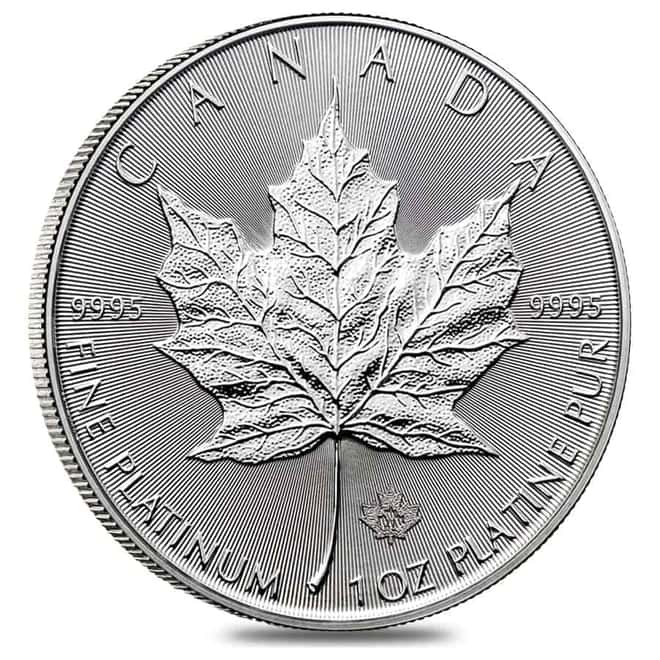 2021 1 oz Platinum Canadian Maple Leaf $50 Coin .9995 Fine BU