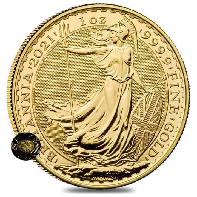 2021 Great Britain 1 oz Gold Britannia Coin .9999 Fine BU