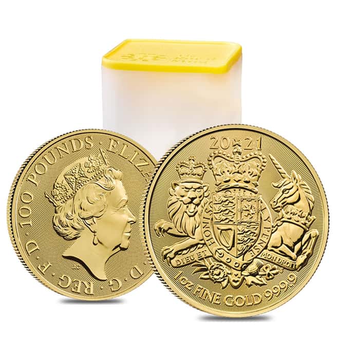 2021 Great Britain 1 oz Gold Royal Arms Coin .9999 Fine BU