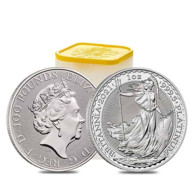 2021 Great Britain 1 oz Platinum Britannia Coin .9995 Fine BU