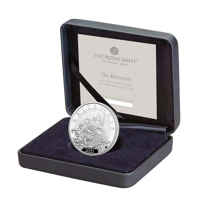 2021 Great Britain 1 oz Proof Silver Britannia Coin .999 Fine