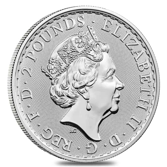 Roll of 25 - 2021 Great Britain 1 oz Silver Royal Arms Coin .999 Fine BU (Tube, Lot of 25)