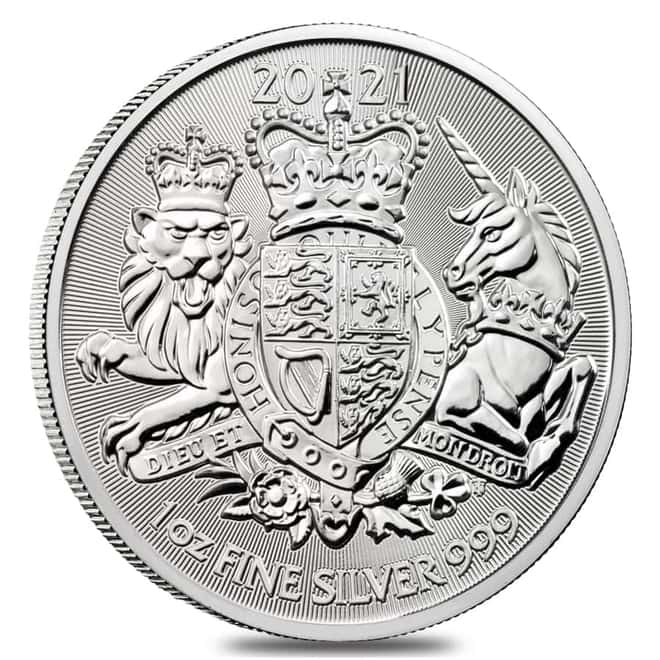 2021 Great Britain 1 oz Silver Royal Arms Coin .999 Fine BU
