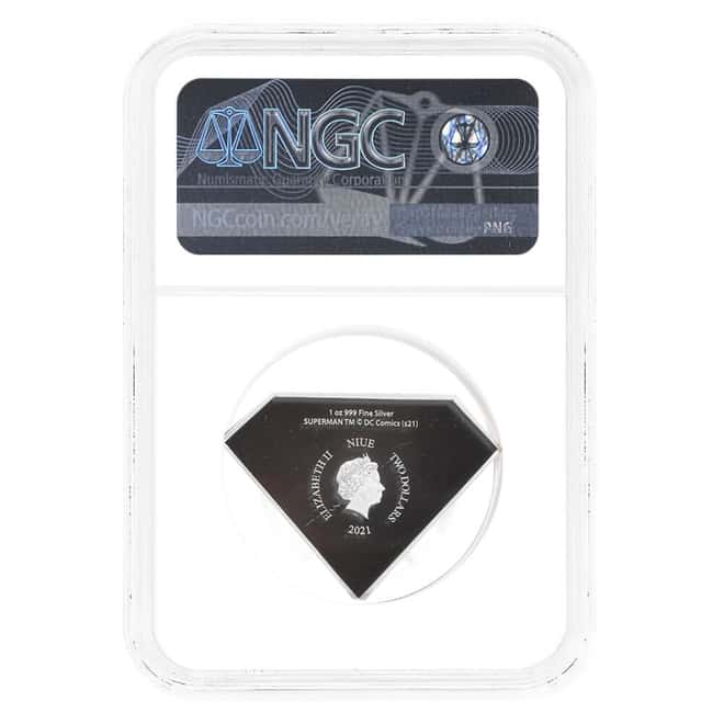 2021 Niue 1 oz DC Comics Superman Shield Proof Silver Coin NGC PF 69 UCAM