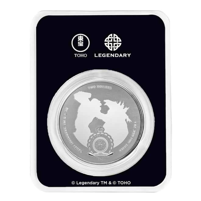 2021 Niue 1 oz Godzilla Silver Coin (in TEP)