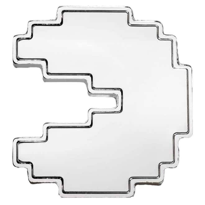 2021 Niue 1 oz PAC-MAN™ Shaped PAC-STACK Stackable Silver Coin