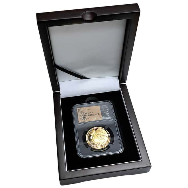 2021 South Africa 1 oz Proof Gold Big 5 Buffalo NGC PF 70 FD Tumi Tsehlo (w/Box)