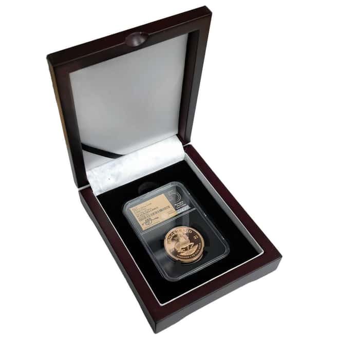 2021 South Africa 1 oz Proof Gold Krugerrand Big 5 Buffalo Privy NGC PF 69 FD Tumi Tsehlo (w/Box)