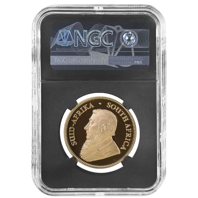 2021 South Africa 1 oz Proof Gold Krugerrand Big 5 Buffalo Privy NGC PF 69 FD Tumi Tsehlo (w/Box)