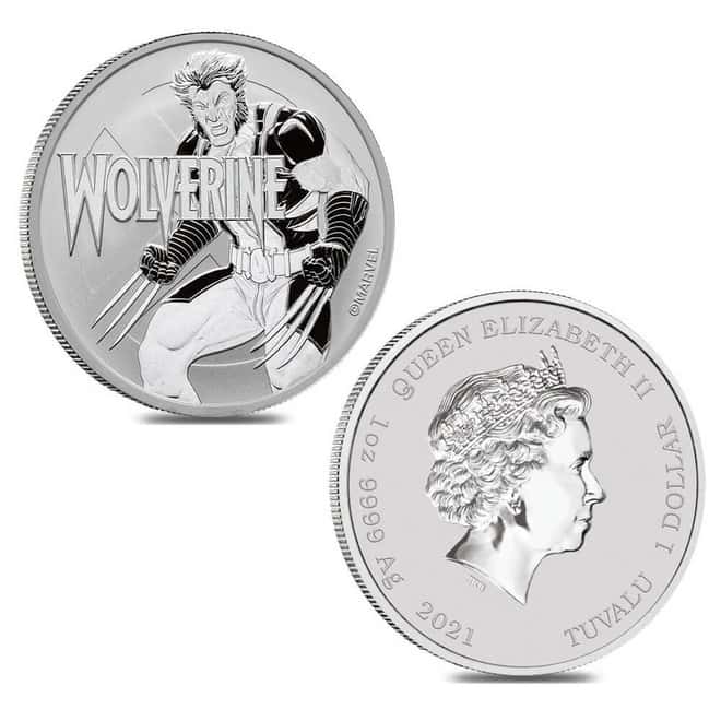 2021 Tuvalu 1 oz Marvel Wolverine Silver Coin BU