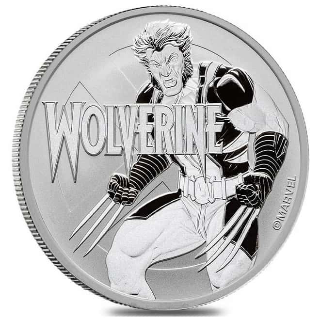 2021 Tuvalu 1 oz Marvel Wolverine Silver Coin BU