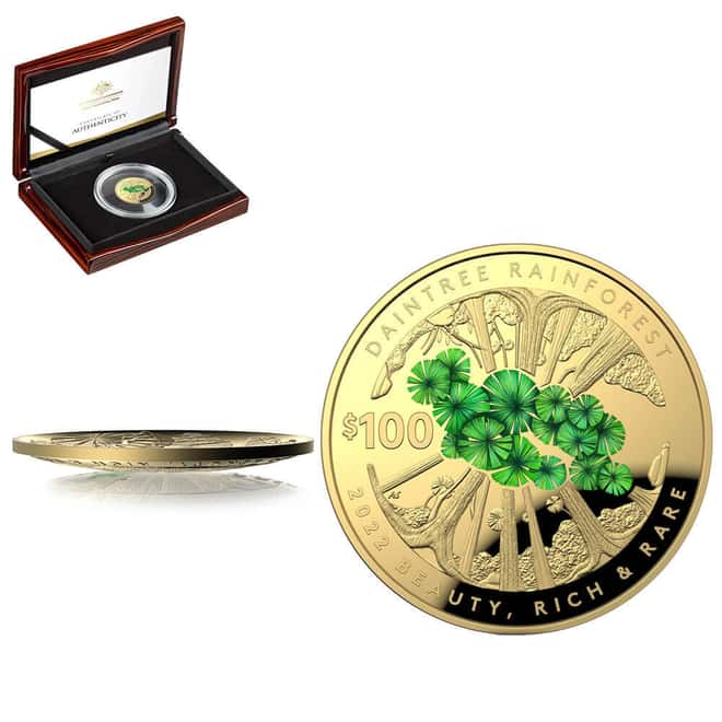 1 oz Royal Australian Mint Daintree Rainforest Gold Coin