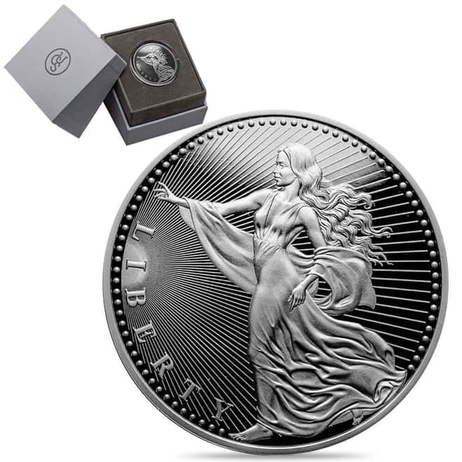 2022 1 oz United Crypto States Liberty Proof Silver Round