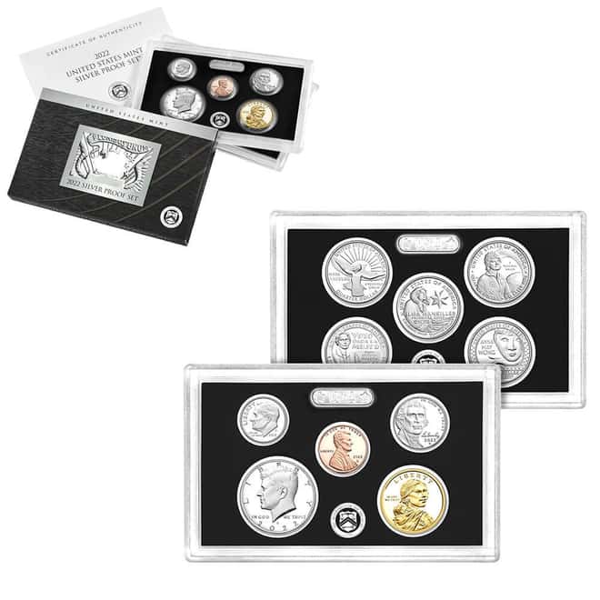 2022-S US Mint Proof Silver Set (w/Box & COA)