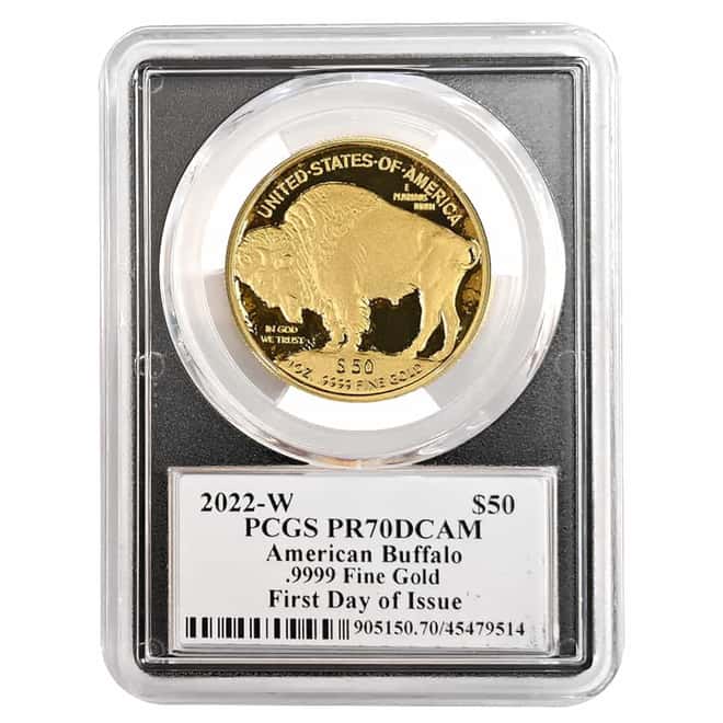 2022-W 1 oz $50 Proof Gold American Buffalo PCGS PF 70 DCAM FDOI (Paul C. Balan)