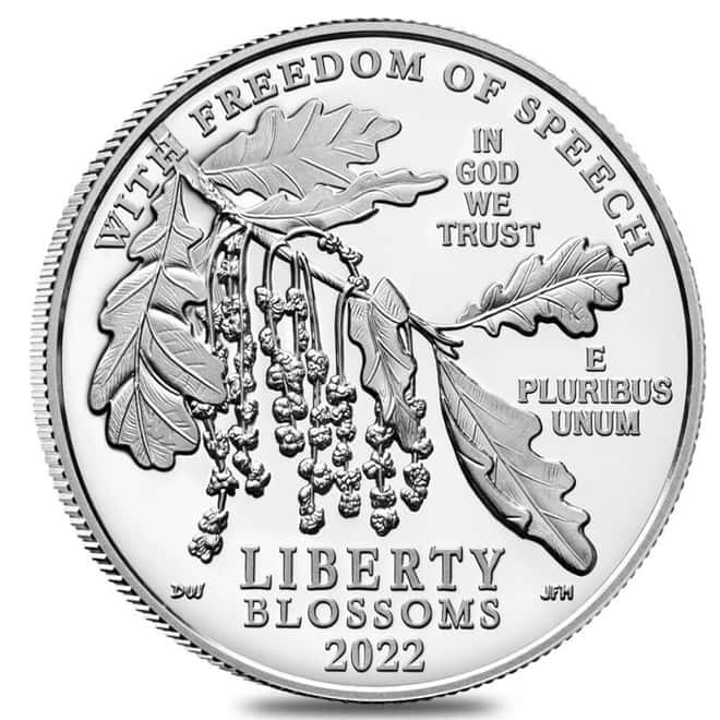 2022-W 1 oz Proof Platinum American Eagle Freedom of Speech (w/Box & COA)
