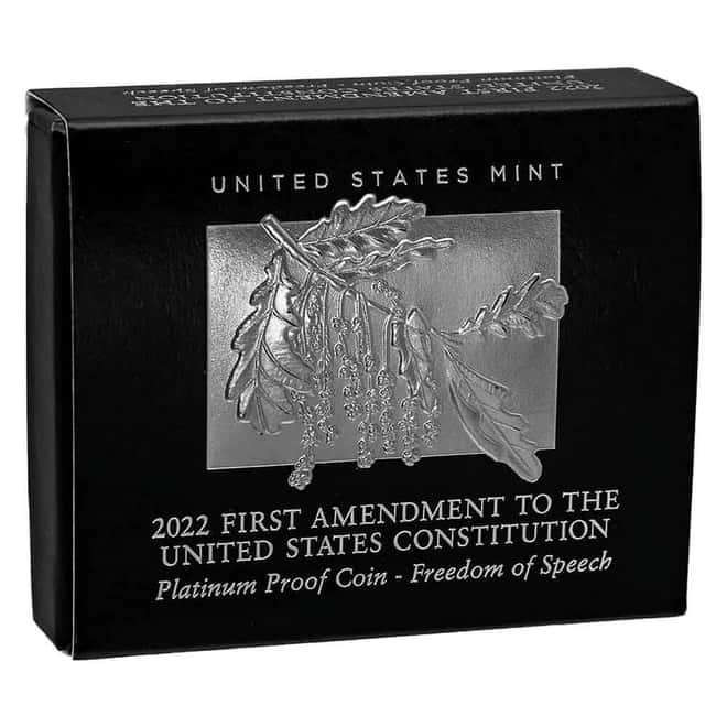 2022-W 1 oz Proof Platinum American Eagle Freedom of Speech (w/Box & COA)