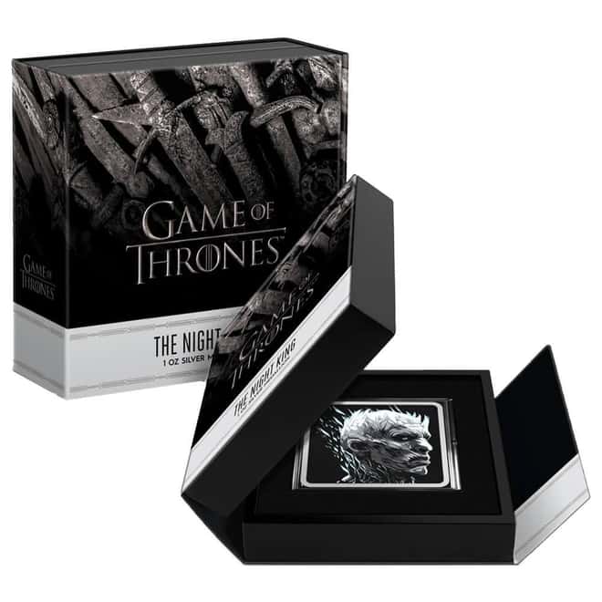 2022 1 oz Game of Thrones Night King Proof Silver Medallion