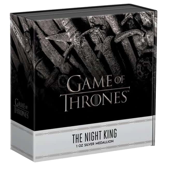 2022 1 oz Game of Thrones Night King Proof Silver Medallion