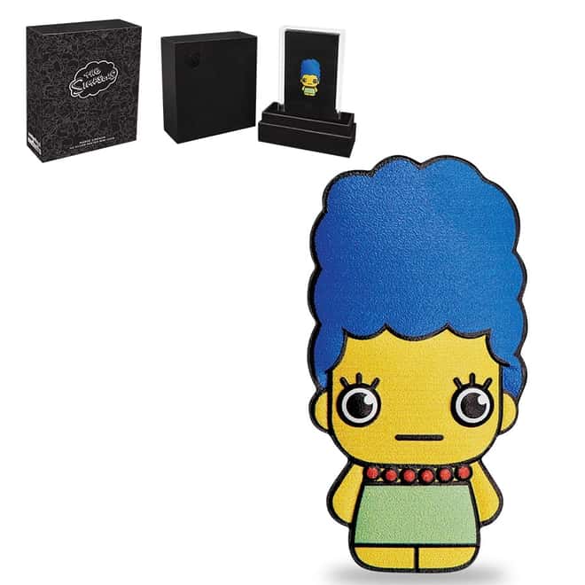 2022 1 oz Tuvalu Marge Simpson Mini Shaped Silver Coin .999 Fine (w/Box & COA)