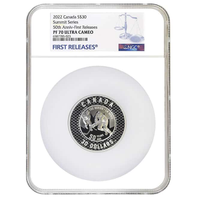 2022 Canada 2 oz 50th Anniversary of the Summit Series Proof Silver Coin NGC PF 70 UCAM FR
